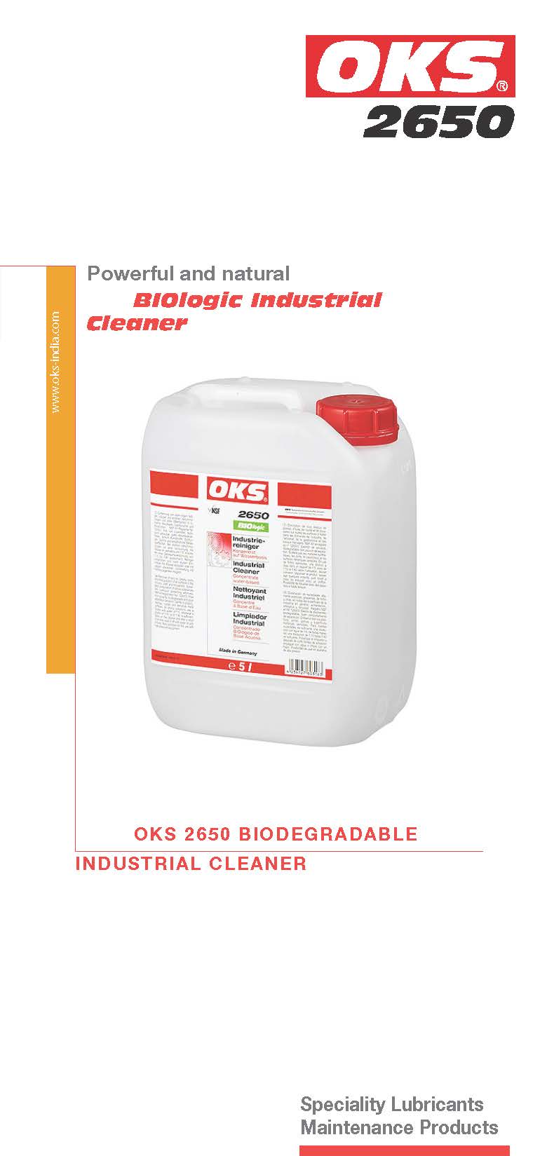 Flyer l OKS 2650 Biologic Industrial Cleaner